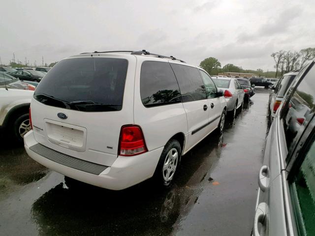 2FMZA51674BB28756 - 2004 FORD FREESTAR S WHITE photo 4