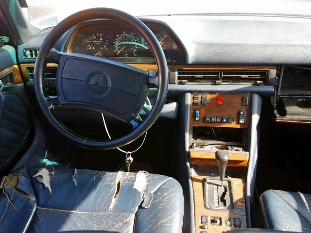 WDBCA25D4MA592132 - 1991 MERCEDES-BENZ 300 SEL BLUE photo 9