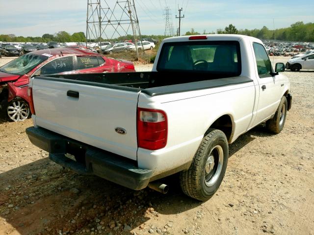 1FTYR10U24PA60456 - 2004 FORD RANGER WHITE photo 4