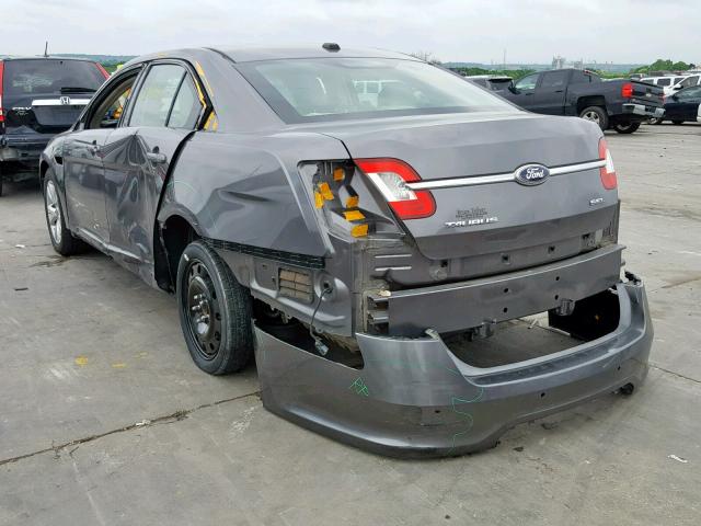 1FAHP2EW8BG114545 - 2011 FORD TAURUS SEL GRAY photo 3