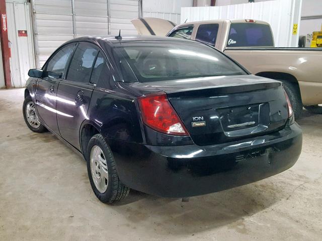 1G8AJ58FX7Z195791 - 2007 SATURN ION LEVEL BLACK photo 3