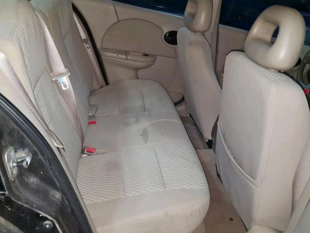 1G8AJ58FX7Z195791 - 2007 SATURN ION LEVEL BLACK photo 6