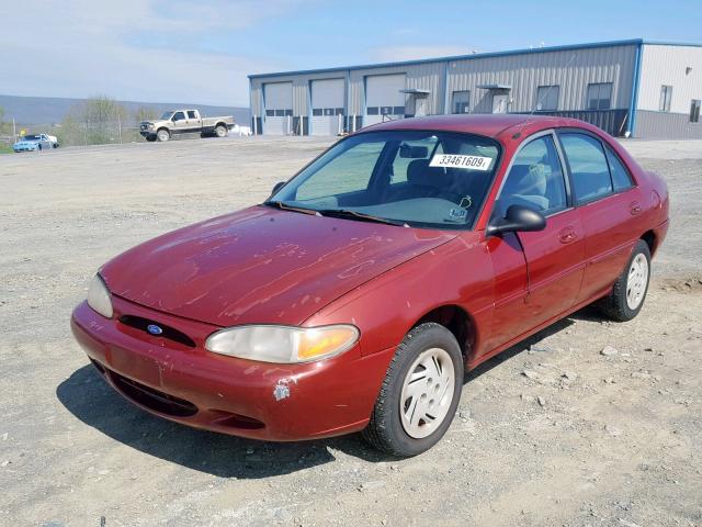 1FALP13P8VW272927 - 1997 FORD ESCORT LX RED photo 2