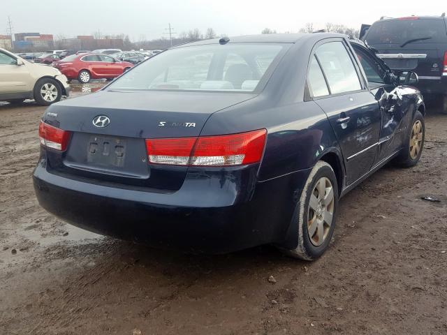 5NPET46CX8H336162 - 2008 HYUNDAI SONATA GLS  photo 4