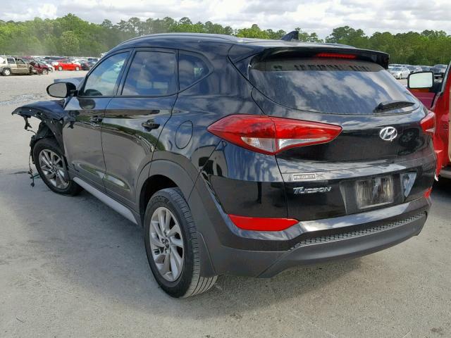 KM8J33A41HU519265 - 2017 HYUNDAI TUCSON LIM BLACK photo 3