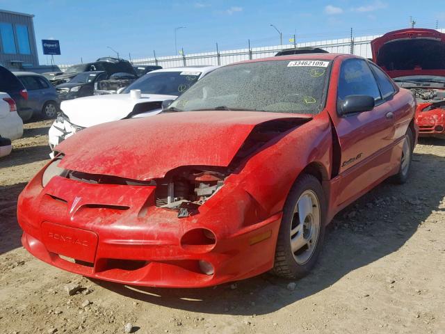 3G2JD12T71S150627 - 2001 PONTIAC SUNFIRE GT RED photo 2