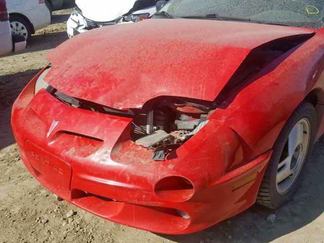 3G2JD12T71S150627 - 2001 PONTIAC SUNFIRE GT RED photo 9