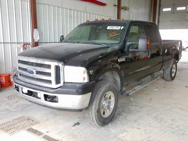 1FTWW31Y85EC54726 - 2005 FORD F350 SRW S BLACK photo 2