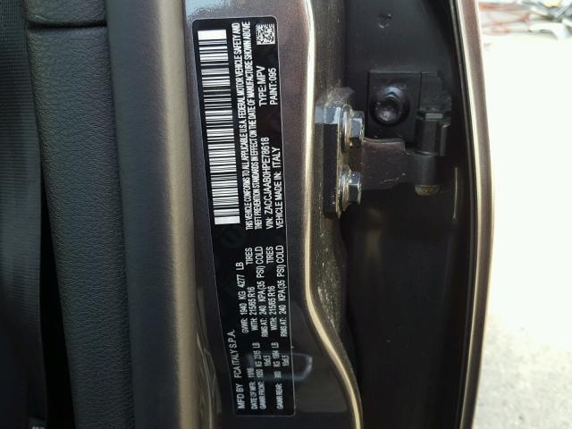 ZACCJAAB0HPE78618 - 2017 JEEP RENEGADE S Grafit foto 10