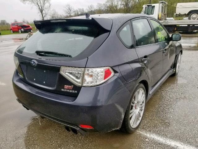 JF1GR89668L833098 - 2008 SUBARU IMPREZA WR GRAY photo 4