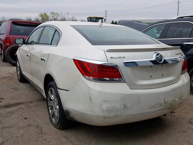 1G4GC5EC3BF333567 - 2011 BUICK LACROSSE C WHITE photo 3