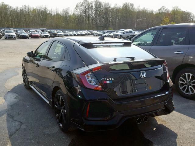 SHHFK7G43JU200751 - 2018 HONDA CIVIC SPOR BLACK photo 3