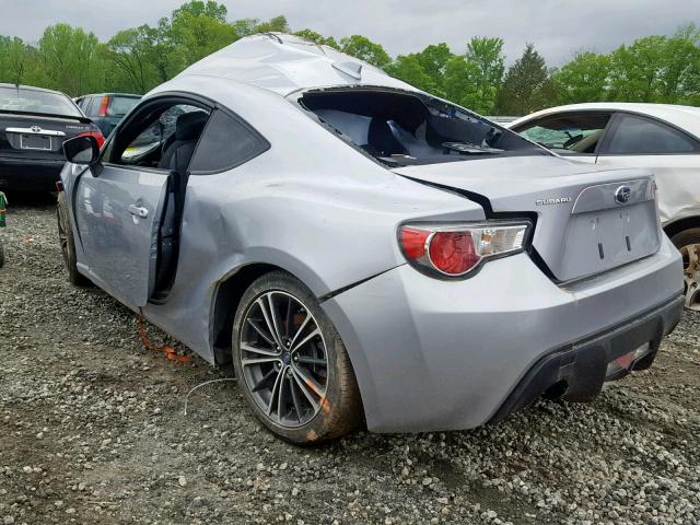 JF1ZCAB15F9603952 - 2015 SUBARU BRZ 2.0 PR SILVER photo 3