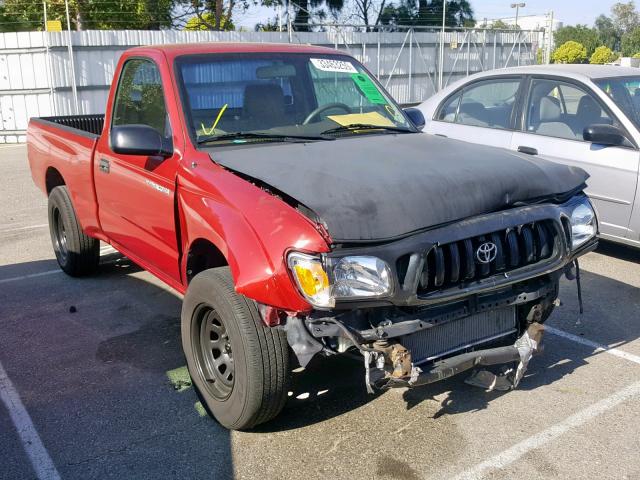 5TENL42N04Z393209 - 2004 TOYOTA TACOMA RED photo 1