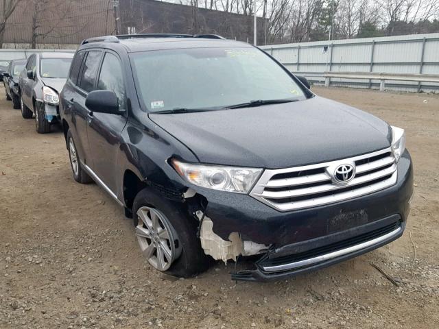 5TDBK3EHXCS106153 - 2012 TOYOTA HIGHLANDER BLACK photo 1