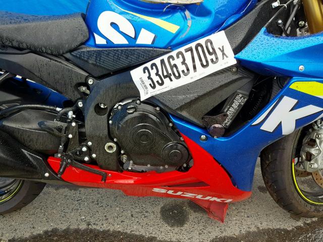 JS1GR7MA7G2100198 - 2016 SUZUKI GSX-R750 BLUE photo 7