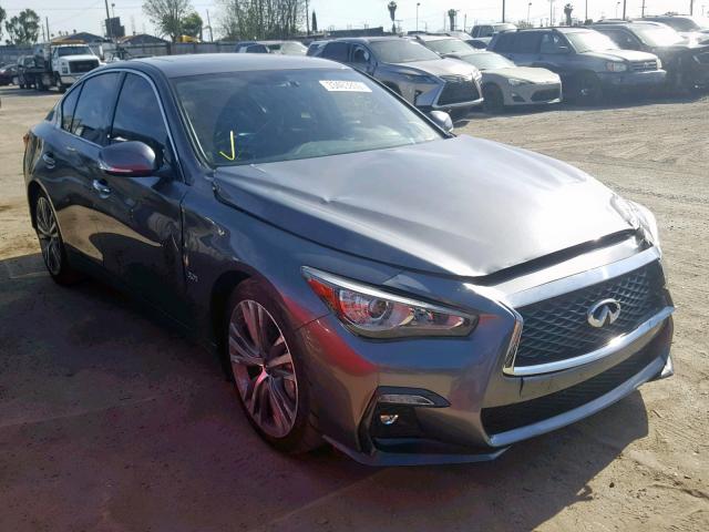 JN1EV7AP0JM357154 - 2018 INFINITI Q50 LUXE GRAY photo 1