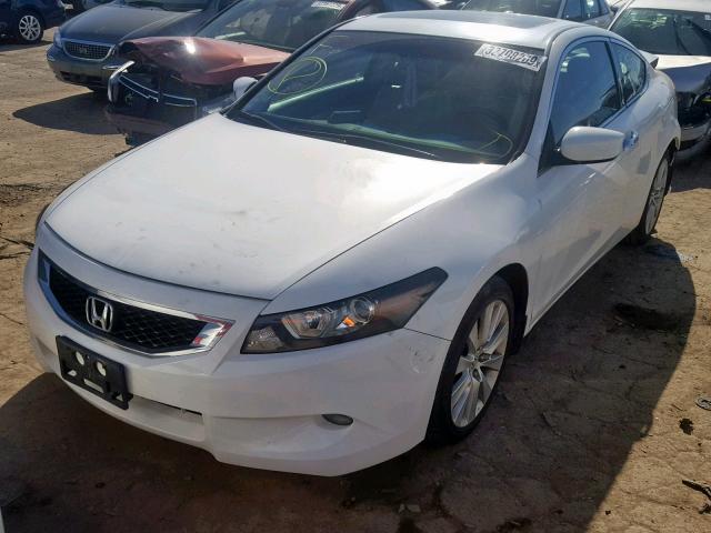 1HGCS228X9A007651 - 2009 HONDA ACCORD EXL WHITE photo 2