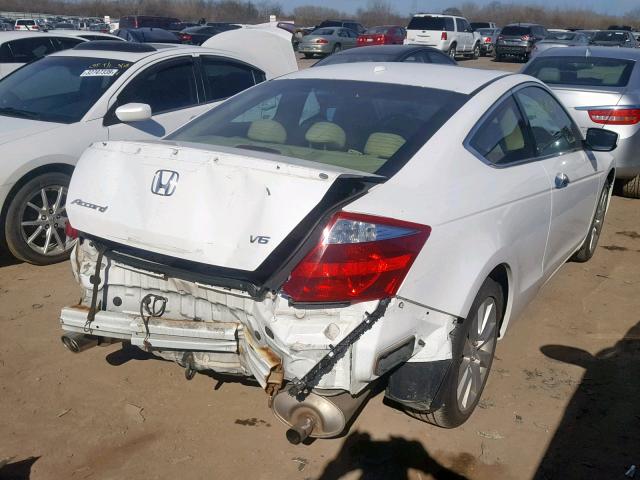 1HGCS228X9A007651 - 2009 HONDA ACCORD EXL WHITE photo 4