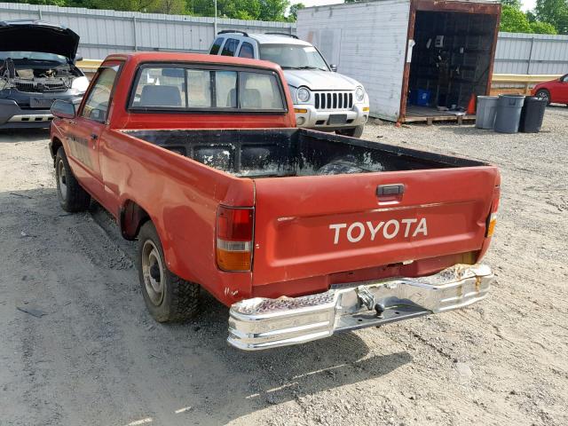 JT4RN50R5H0230164 - 1987 TOYOTA PICKUP 1/2 RED photo 3