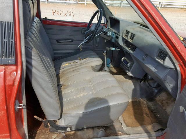 JT4RN50R5H0230164 - 1987 TOYOTA PICKUP 1/2 RED photo 5