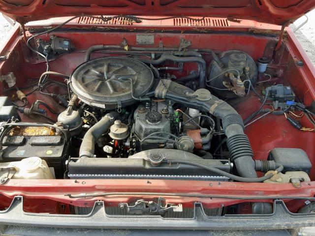 JT4RN50R5H0230164 - 1987 TOYOTA PICKUP 1/2 RED photo 7