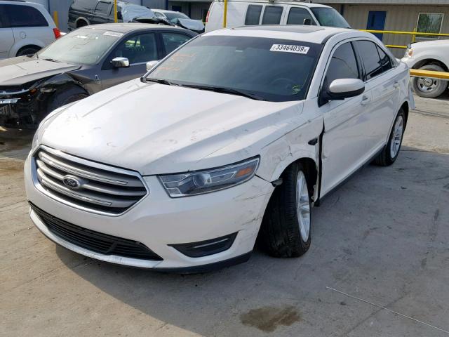 1FAHP2E88DG203617 - 2013 FORD TAURUS SEL WHITE photo 2