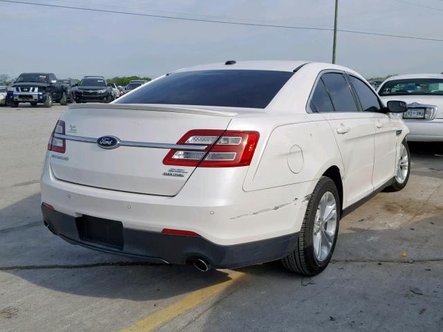 1FAHP2E88DG203617 - 2013 FORD TAURUS SEL WHITE photo 4