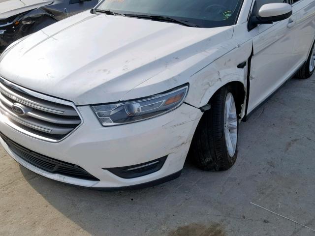 1FAHP2E88DG203617 - 2013 FORD TAURUS SEL WHITE photo 9