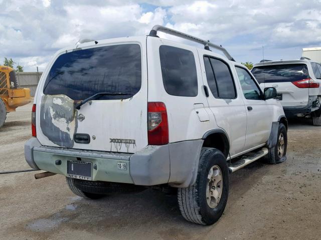 5N1ED28T71C510698 - 2001 NISSAN XTERRA XE WHITE photo 4