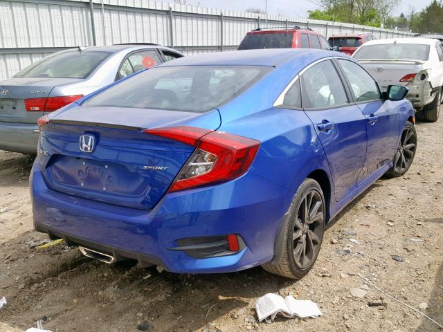 2HGFC2F89KH520515 - 2019 HONDA CIVIC SPOR BLUE photo 4