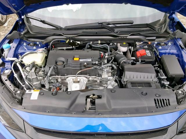 2HGFC2F89KH520515 - 2019 HONDA CIVIC SPOR BLUE photo 7