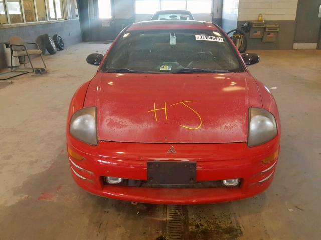 4A3AC44G0YE162250 - 2000 MITSUBISHI ECLIPSE GS RED photo 7