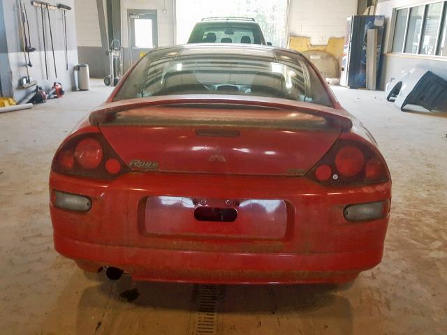 4A3AC44G0YE162250 - 2000 MITSUBISHI ECLIPSE GS RED photo 9