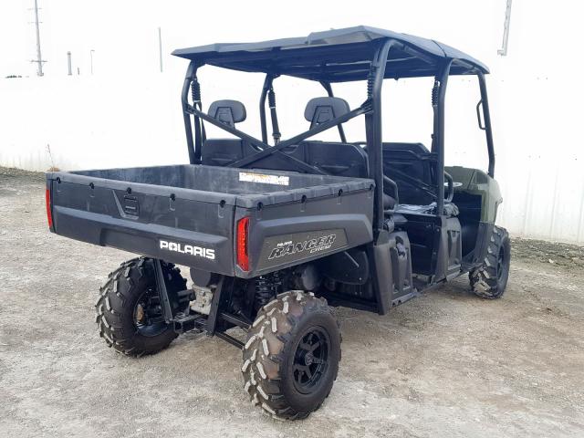 4XAWH76AXDG275861 - 2013 POLARIS RANGER 800 GREEN photo 4