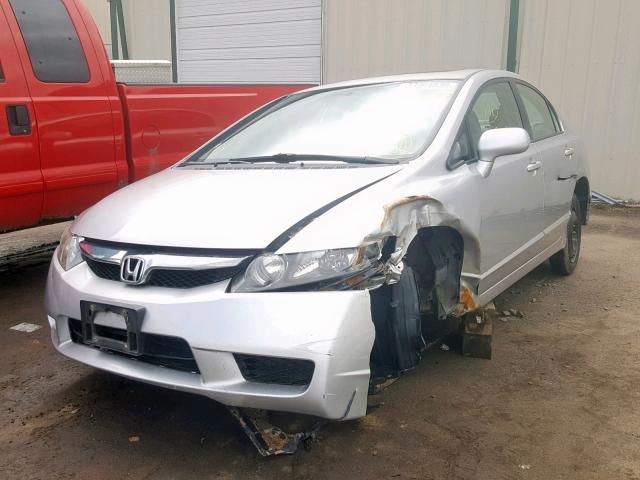 19XFA1F91AE010497 - 2010 HONDA CIVIC EXL SILVER photo 2