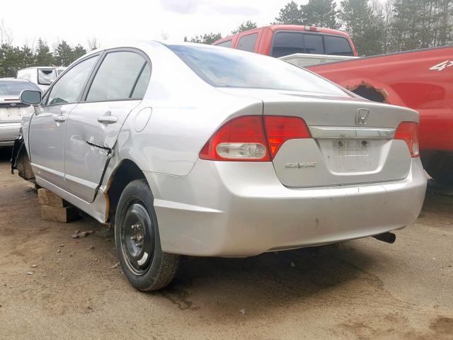 19XFA1F91AE010497 - 2010 HONDA CIVIC EXL SILVER photo 3