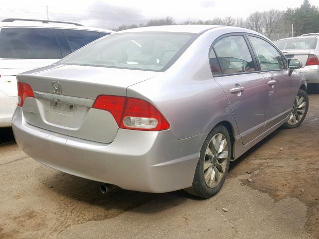 19XFA1F91AE010497 - 2010 HONDA CIVIC EXL SILVER photo 4