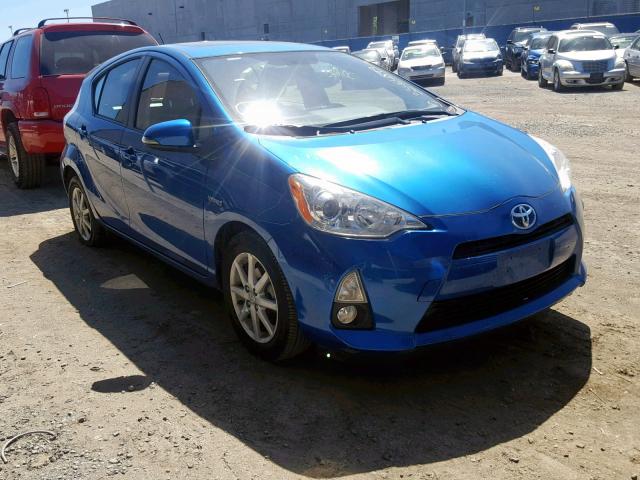 JTDKDTB38D1050747 - 2013 TOYOTA PRIUS C BLUE photo 1