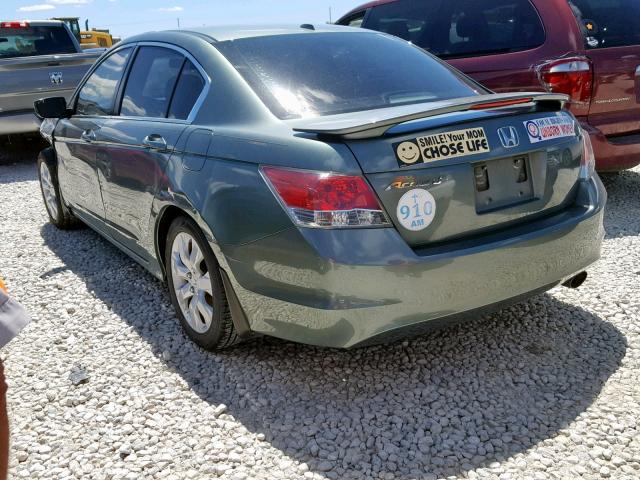 1HGCP2F85AA154492 - 2010 HONDA ACCORD EXL GREEN photo 3