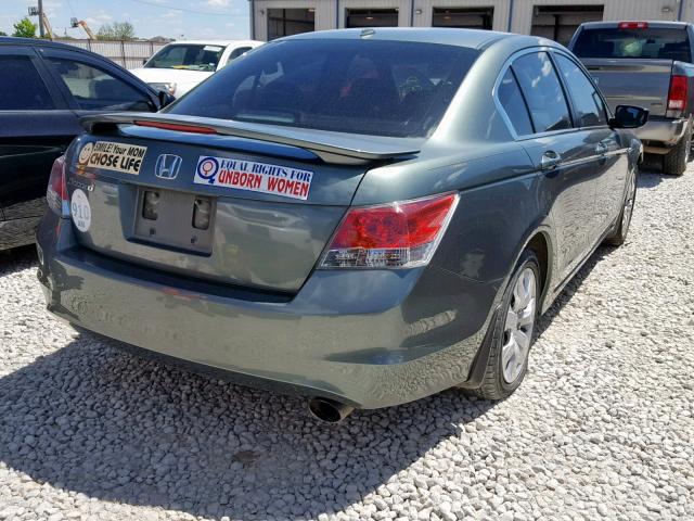 1HGCP2F85AA154492 - 2010 HONDA ACCORD EXL GREEN photo 4