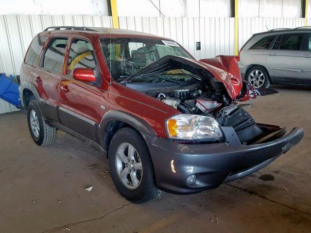 4F2CZ04105KM45601 - 2005 MAZDA TRIBUTE S BURGUNDY photo 1