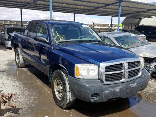 1D7HW28K15S332341 - 2005 DODGE DAKOTA QUA BLUE photo 1