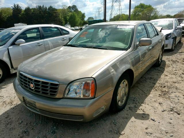 1G6KE54Y22U141559 - 2002 CADILLAC DEVILLE DH TAN photo 2