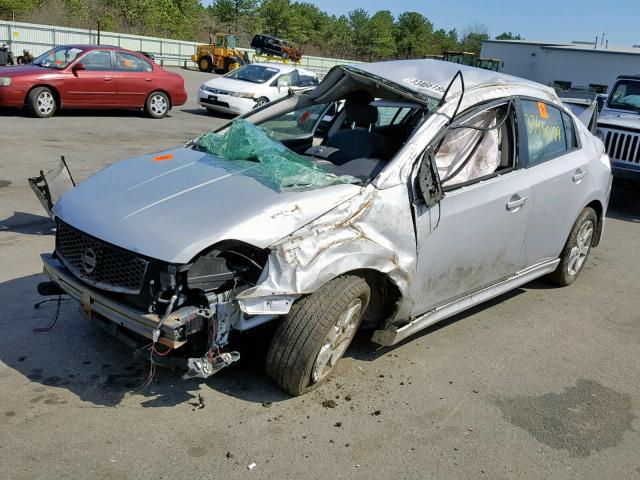 3N1AB6APXCL640644 - 2012 NISSAN SENTRA 2.0 GRAY photo 2