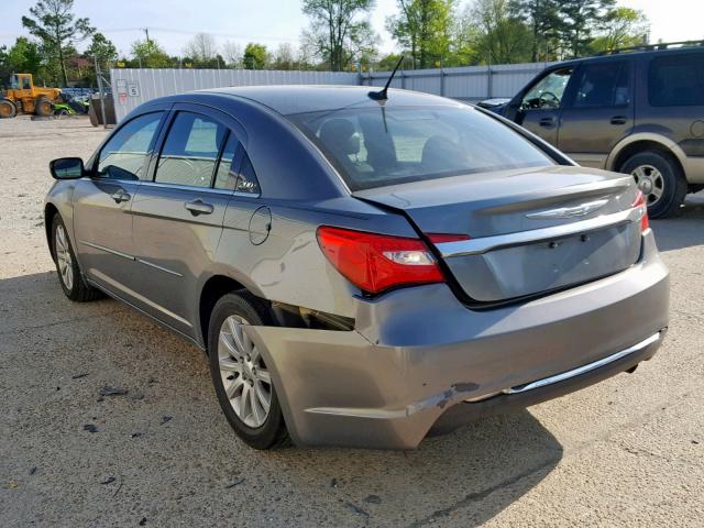 1C3CCBBB7CN166784 - 2012 CHRYSLER 200 TOURIN GRAY photo 3