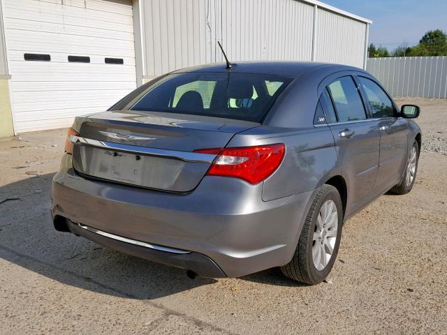 1C3CCBBB7CN166784 - 2012 CHRYSLER 200 TOURIN GRAY photo 4