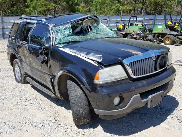 5LMEU68H23ZJ45802 - 2003 LINCOLN AVIATOR BLACK photo 1