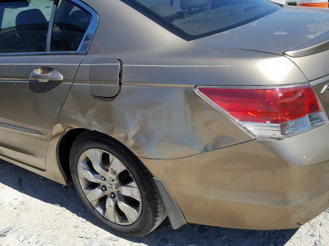 JHMCP26838C049364 - 2008 HONDA ACCORD EXL TAN photo 9