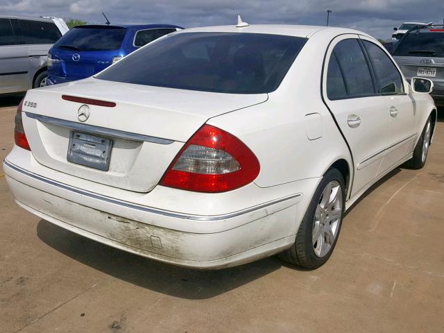 WDBUF56X67B012121 - 2007 MERCEDES-BENZ E 350 WHITE photo 4